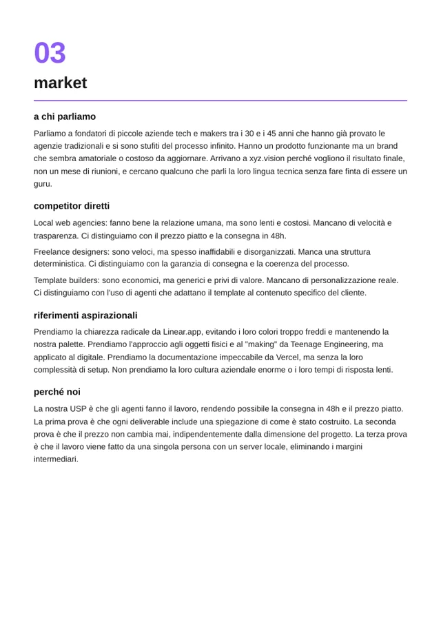 Brand manual — market
